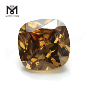 느슨한 밝은 갈색 방석 12*12mm CZ 입방 지르코니아 돌 가격